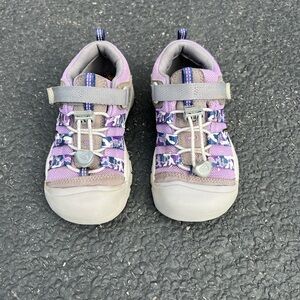 Keen Kids Purple and Gray Athletic Hiking Sneakers